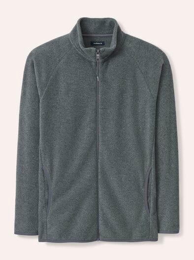 Zippjacke aus Polarfleece Grau Melange