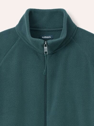 Zippjacke aus Polarfleece Blaugrün