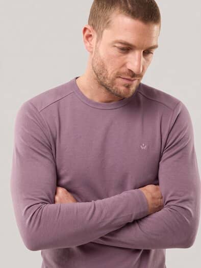 Langarm Zu schade für Drunter-Shirt Rosenholz