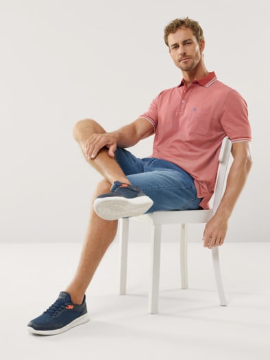 Extraglatt-Polo Bicolor Terra