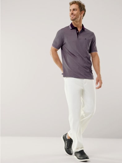 Extraglatt-Polo Bicolor Purple