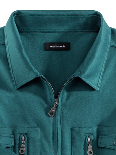 Extraglatt Touring-Blouson Langarm Lagune