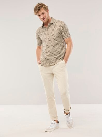 Interlock Polo Druck Dreiecke