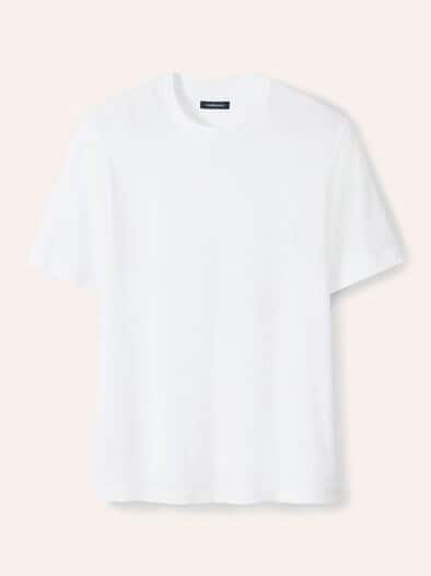 Struktur T-Shirt Weiß