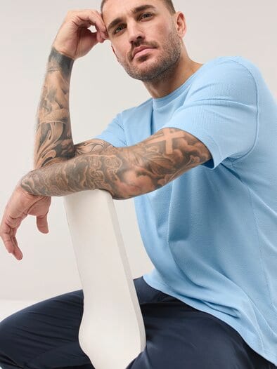 Struktur T-Shirt Chambray