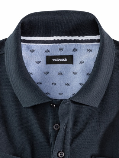 Pique-Polo Pima Cotton Marine