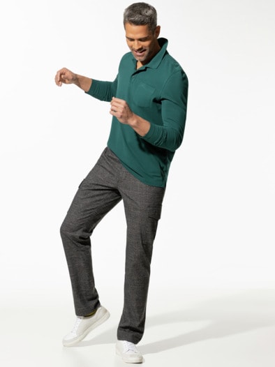 Pique-Polo Pima Cotton Dunkelgrün