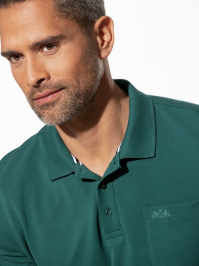 Pique-Polo Pima Cotton Dunkelgrün