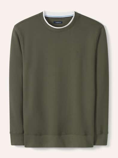 Leicht-Sweatshirt Oliv