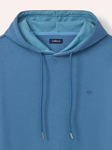 Easycare Kapuzen-Sweatshirt Ozeanblau