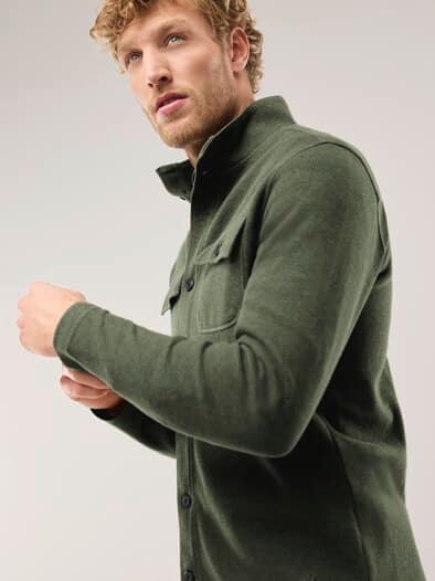 Sweatjacke Khaki Melange