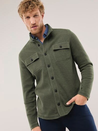 Sweatjacke Khaki Melange