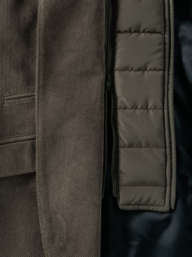 Mikrovelours Sakko 2 in 1 Beige