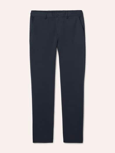 Anzug-Chino aus elast. Material Marine