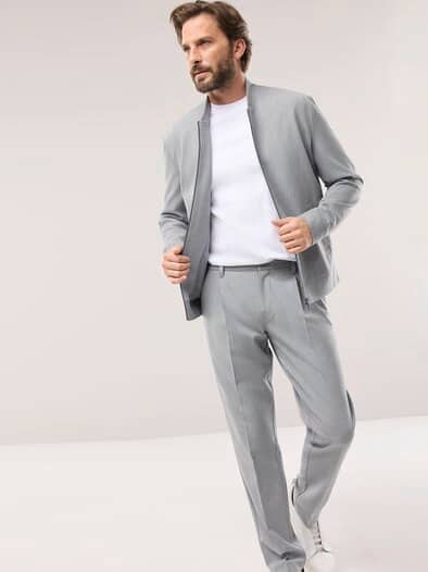 Blouson mit Stehkragen Grau