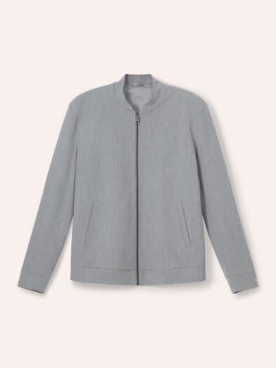 Blouson mit Stehkragen Grau