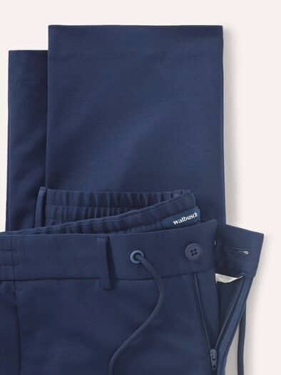 Chino aus elastischem Material Marine