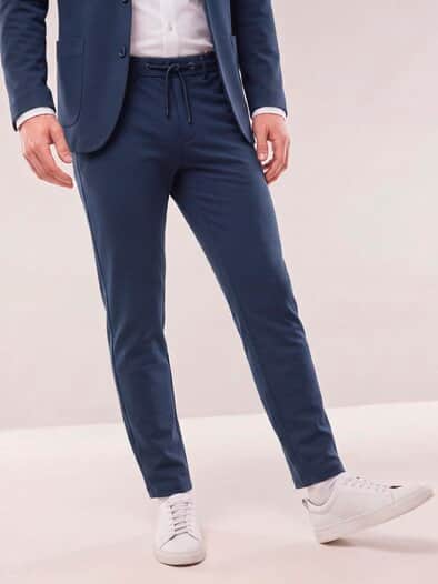 Chino aus elastischem Material Marine