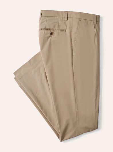 Anzug-Hose aus Baumwollmix Beige