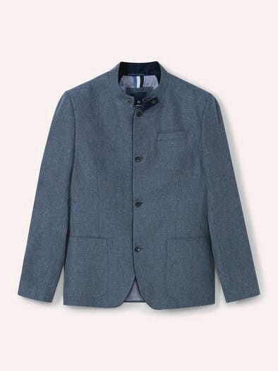 Reiseleinen-Janker Hellblau