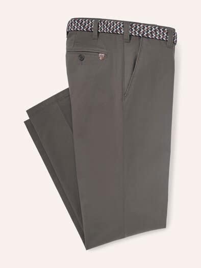 Extraglatt-Stretchbund-Chino Braun