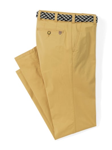 Extraglatt-Stretchbund-Chino Gelb