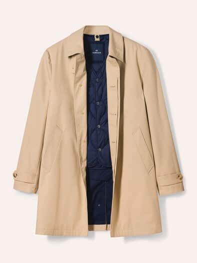 Baumwoll Mantel 2 in 1 Beige