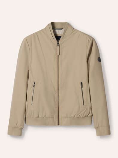 Baumwoll Leichtblouson Beige