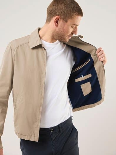 Baumwoll Blouson Beige