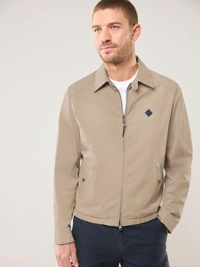 Baumwoll Blouson Beige