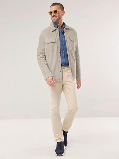 Velourslederhemdjacke Kitt