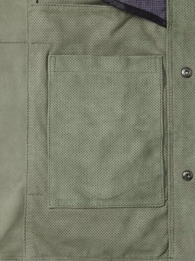 Velourslederhemdjacke Salbei