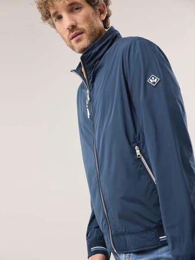 Microfaser Leichtblouson Marine