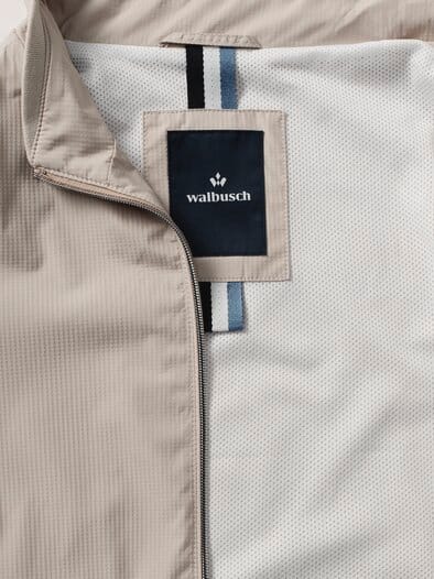 Microfaser Leichtblouson Beige