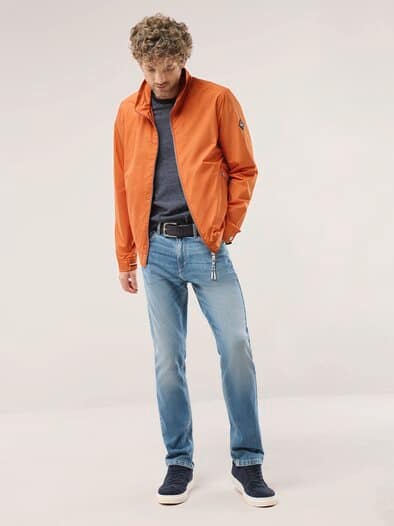 Microfaser Leichtblouson Orange