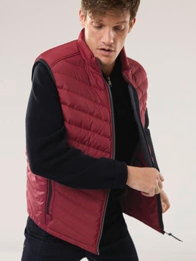 Klima Leichtsteppweste Rot