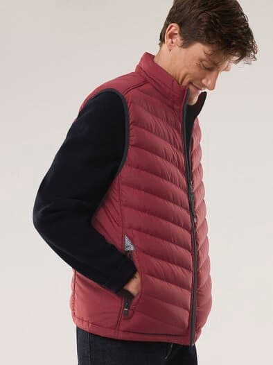 Klima Leichtsteppweste Rot