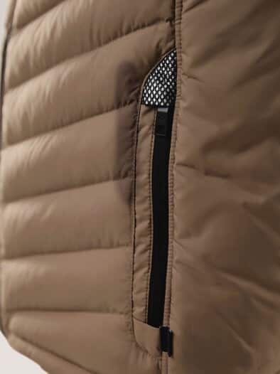 Klima Leichtsteppweste Karamel