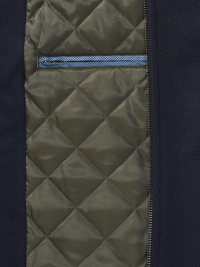Blouson aus Wollmischung Marine