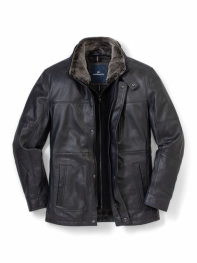 Lammnappa Langjacke 2in1 Mitternachtsblau