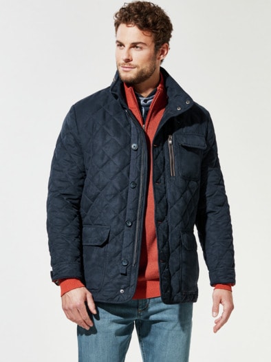 Ultraskin Leichtstepp Jacke Marine