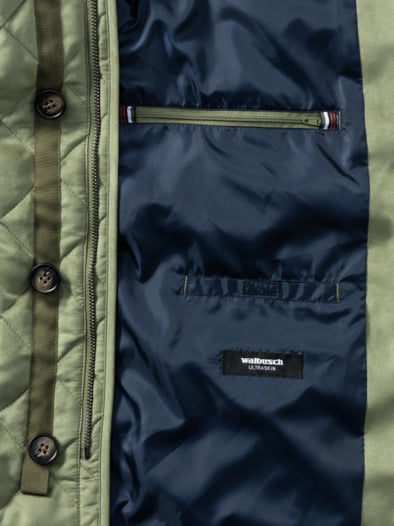 Ultraskin Leichtstepp Jacke Khaki