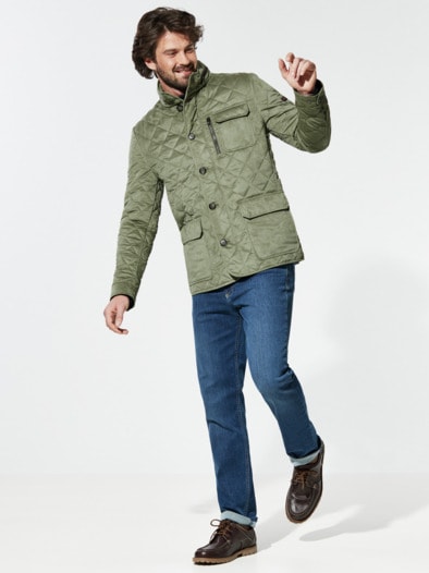 Ultraskin Leichtstepp Jacke Khaki
