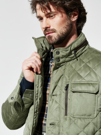 Ultraskin Leichtstepp Jacke Khaki
