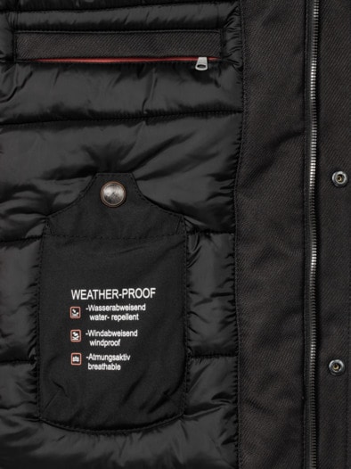 Cargo-Thermojacke Schwarz