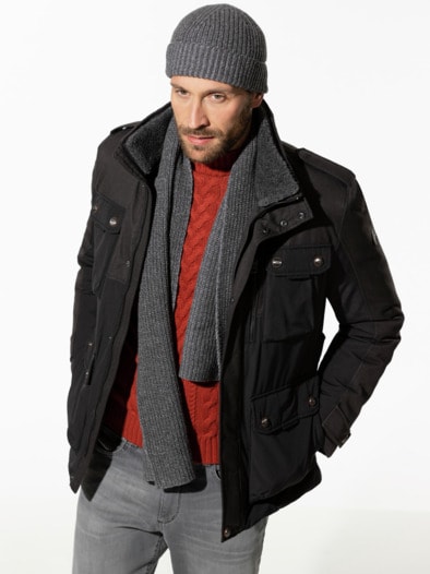 Cargo-Thermojacke Schwarz
