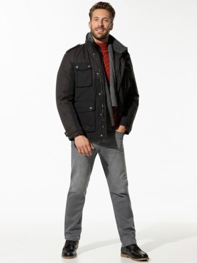 Cargo-Thermojacke Schwarz