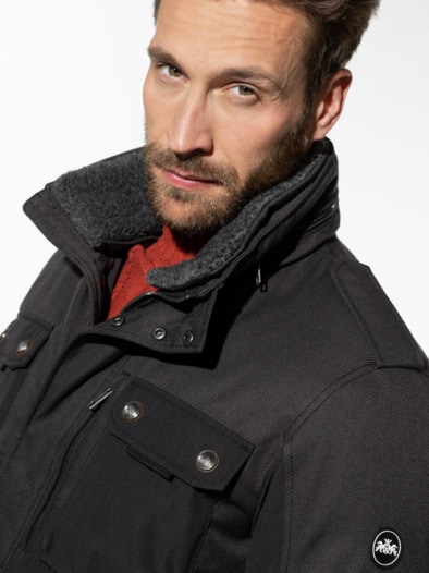 Cargo-Thermojacke Schwarz