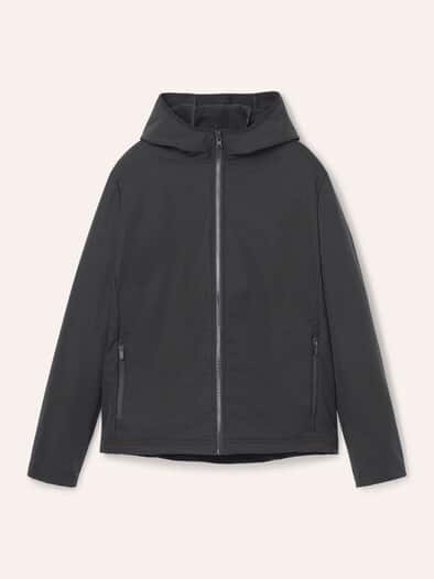 Softshelljacke mit Aussenweste Schwarz