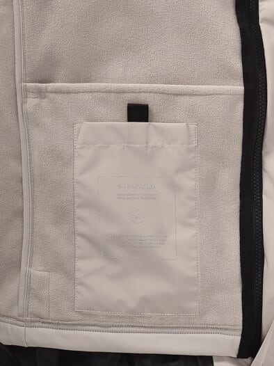 Softshelljacke mit Aussenweste Ecru